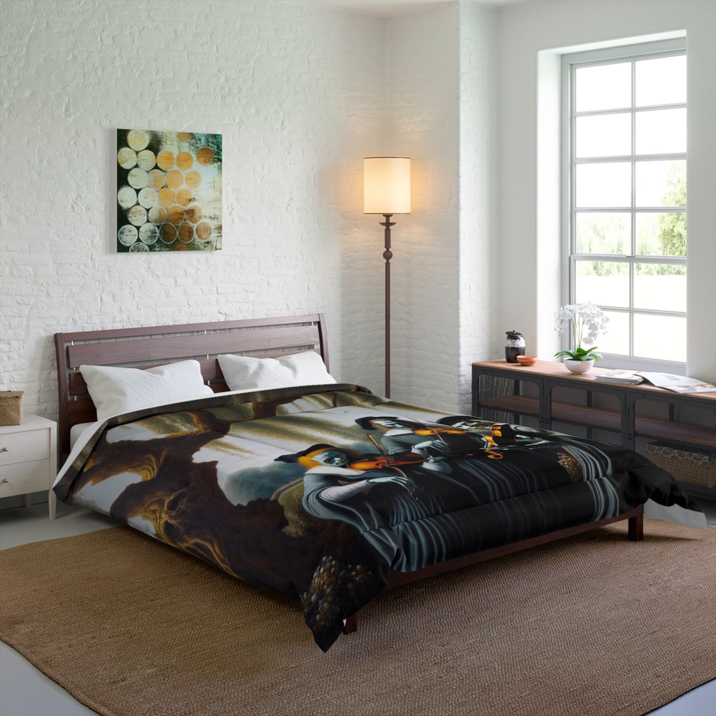 Vermeer's Vampire Violinists Comforter