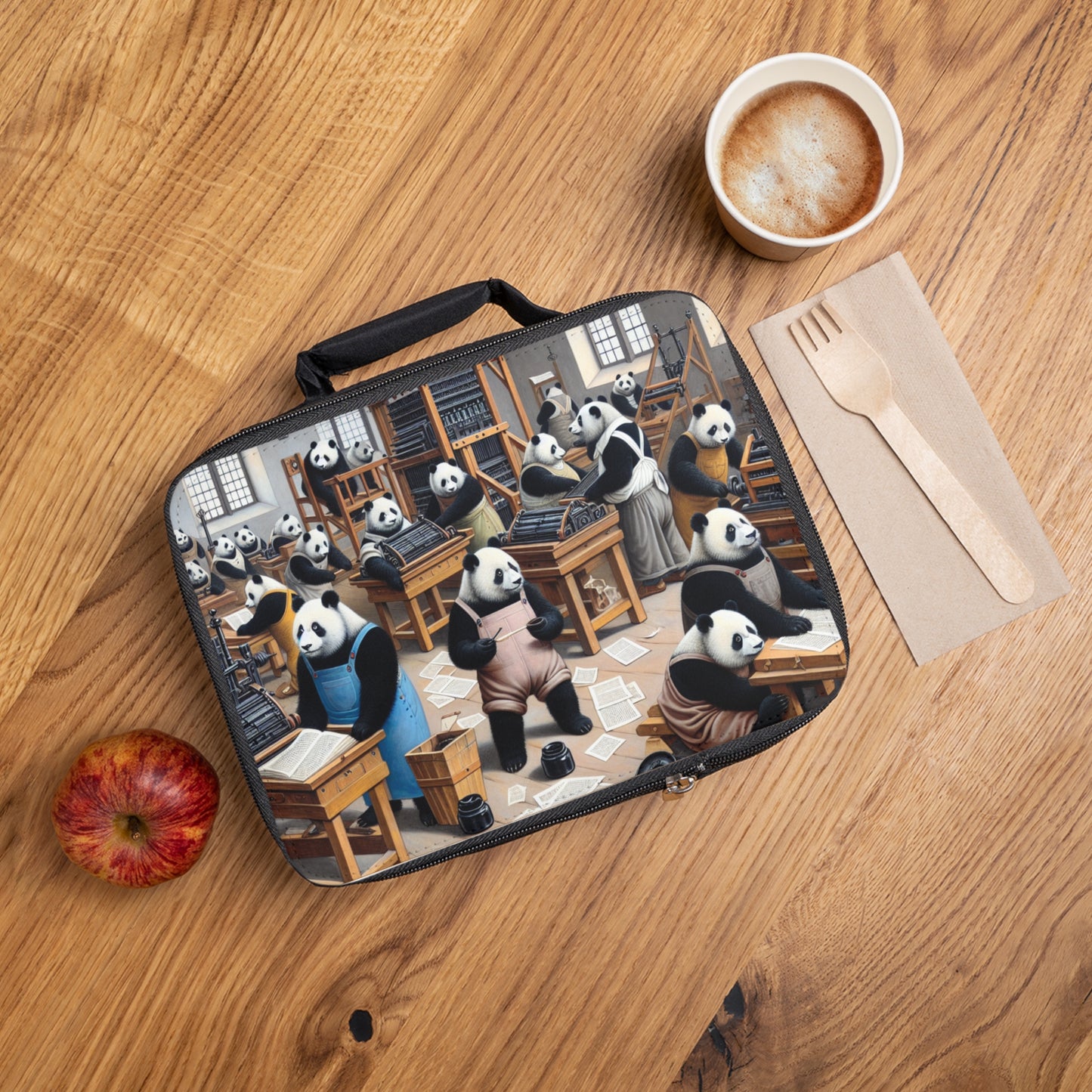 Printing Pandamonium Lunch Bag