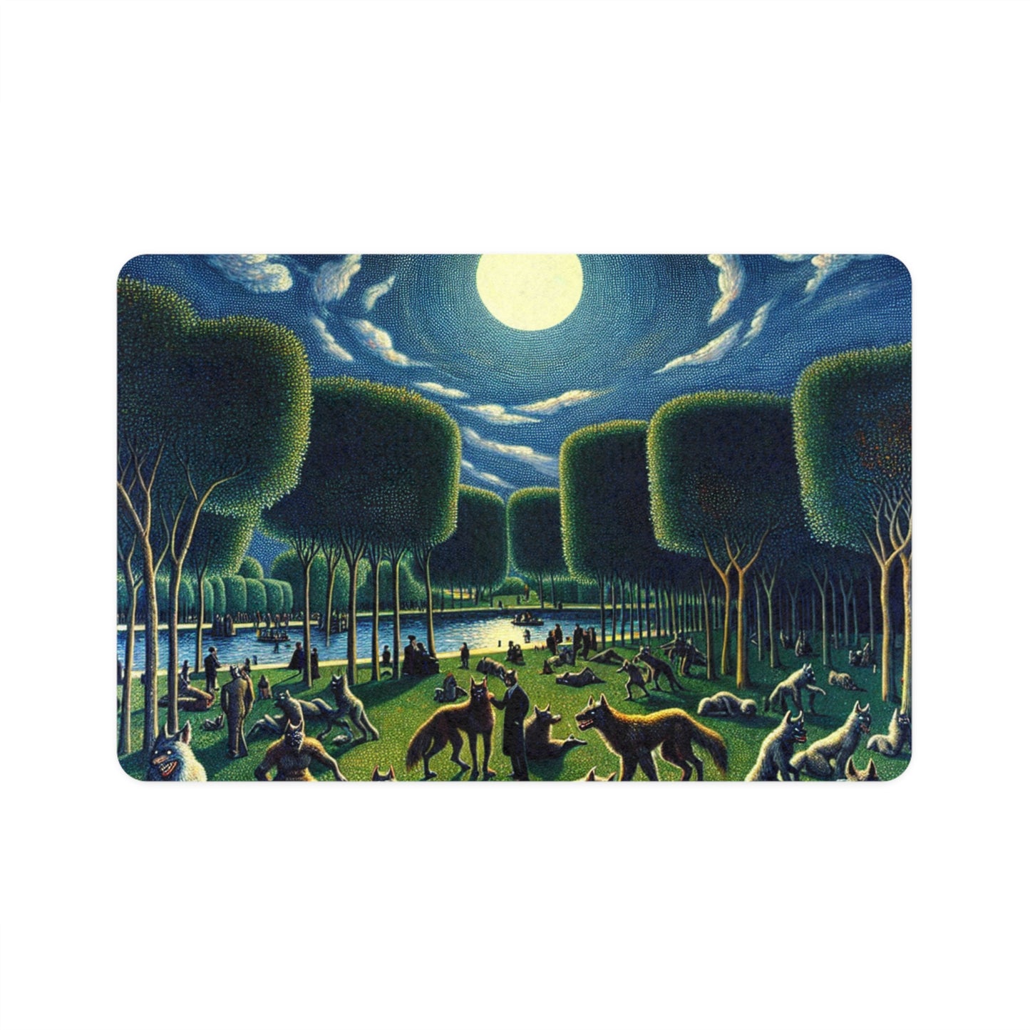 Werewolves at the Waterfront Pet Food Mat