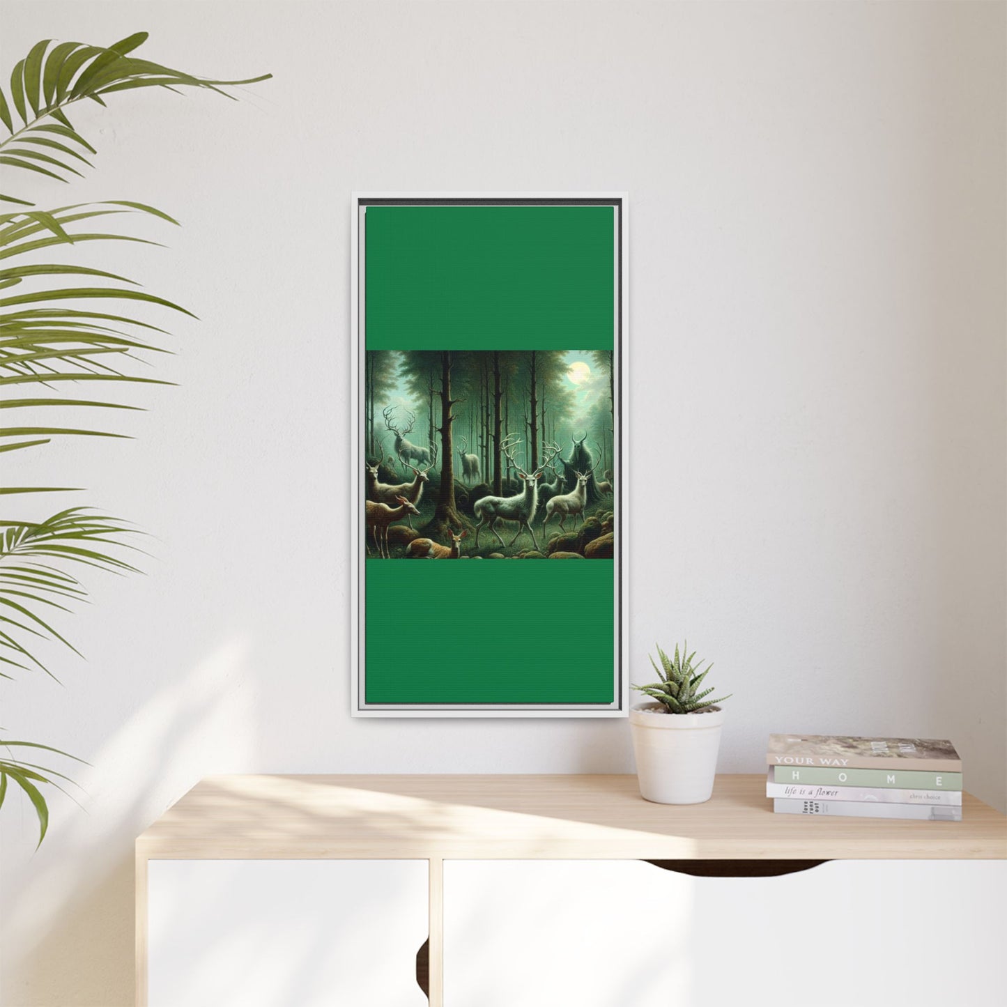 Wendigo Shepherd Canvas, Framed (Multi-color)