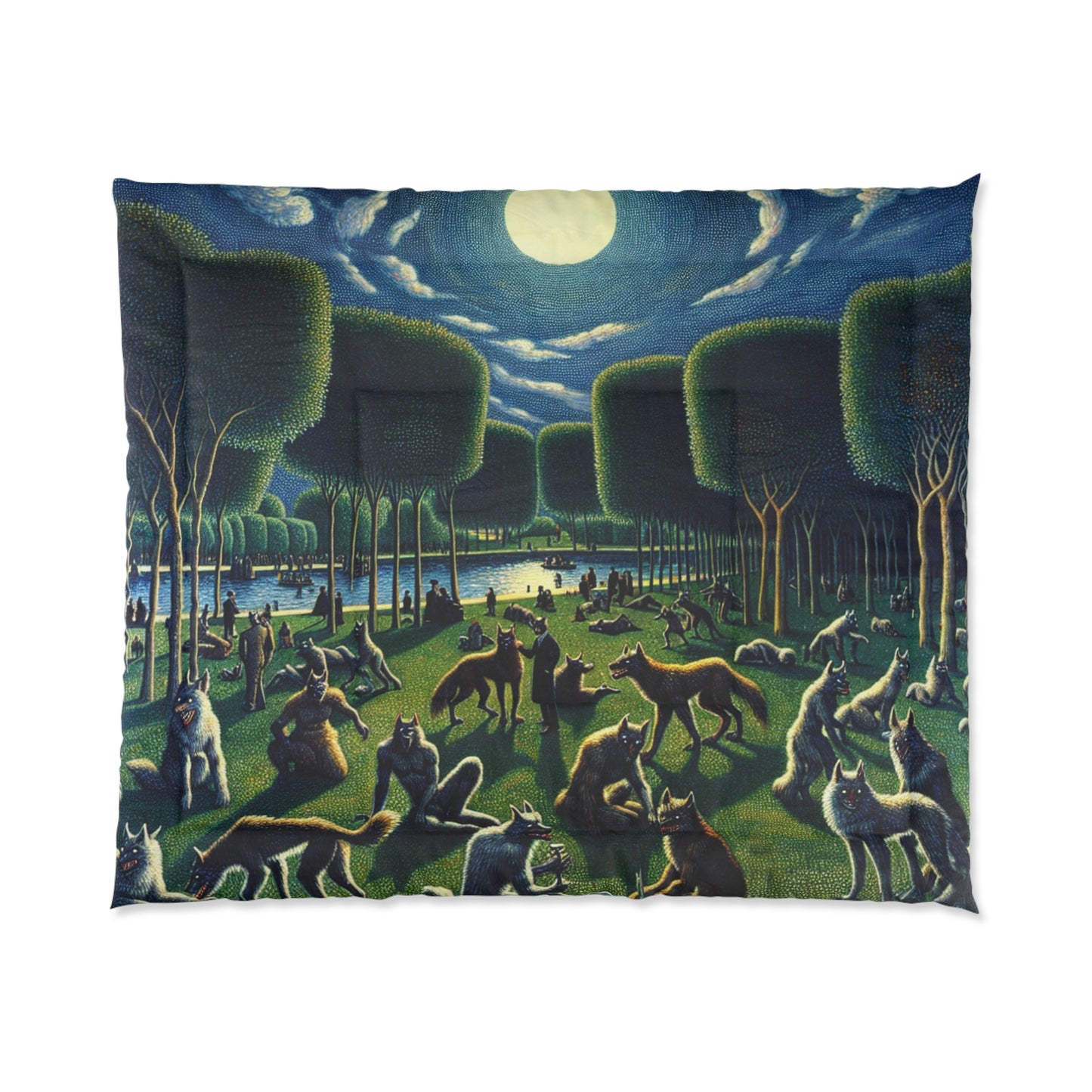 Werewolves at the Waterfront Comforter