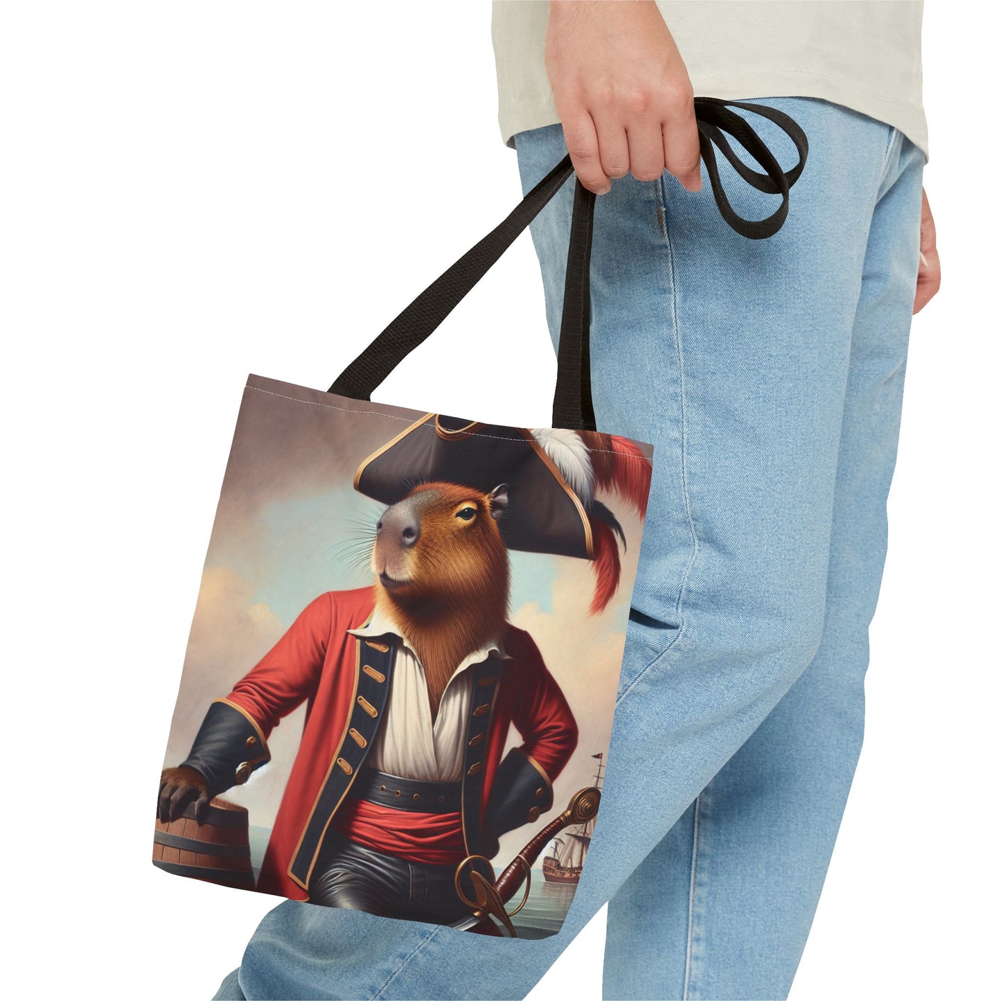 Captain Capybara Tote Bag