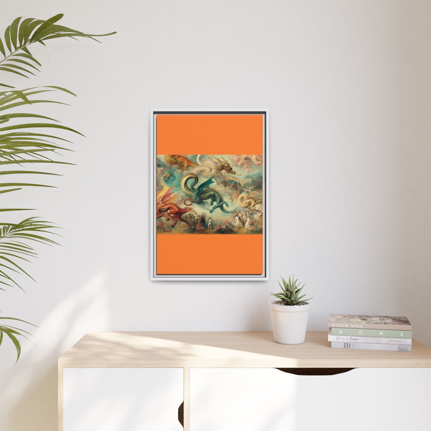 Degas Dreams of Dragons Canvas, Framed (Multi-color)
