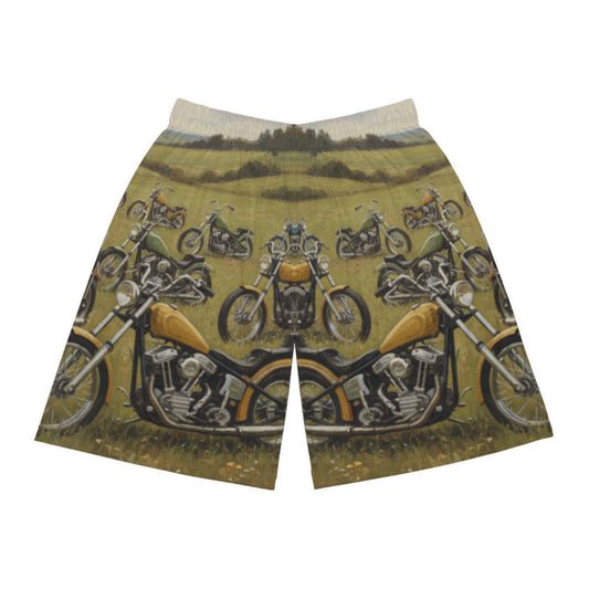 Wild Motorcycles Basketball Shorts