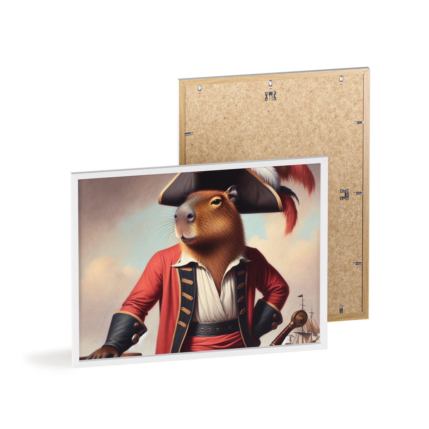Framed Captain Capybara Poster