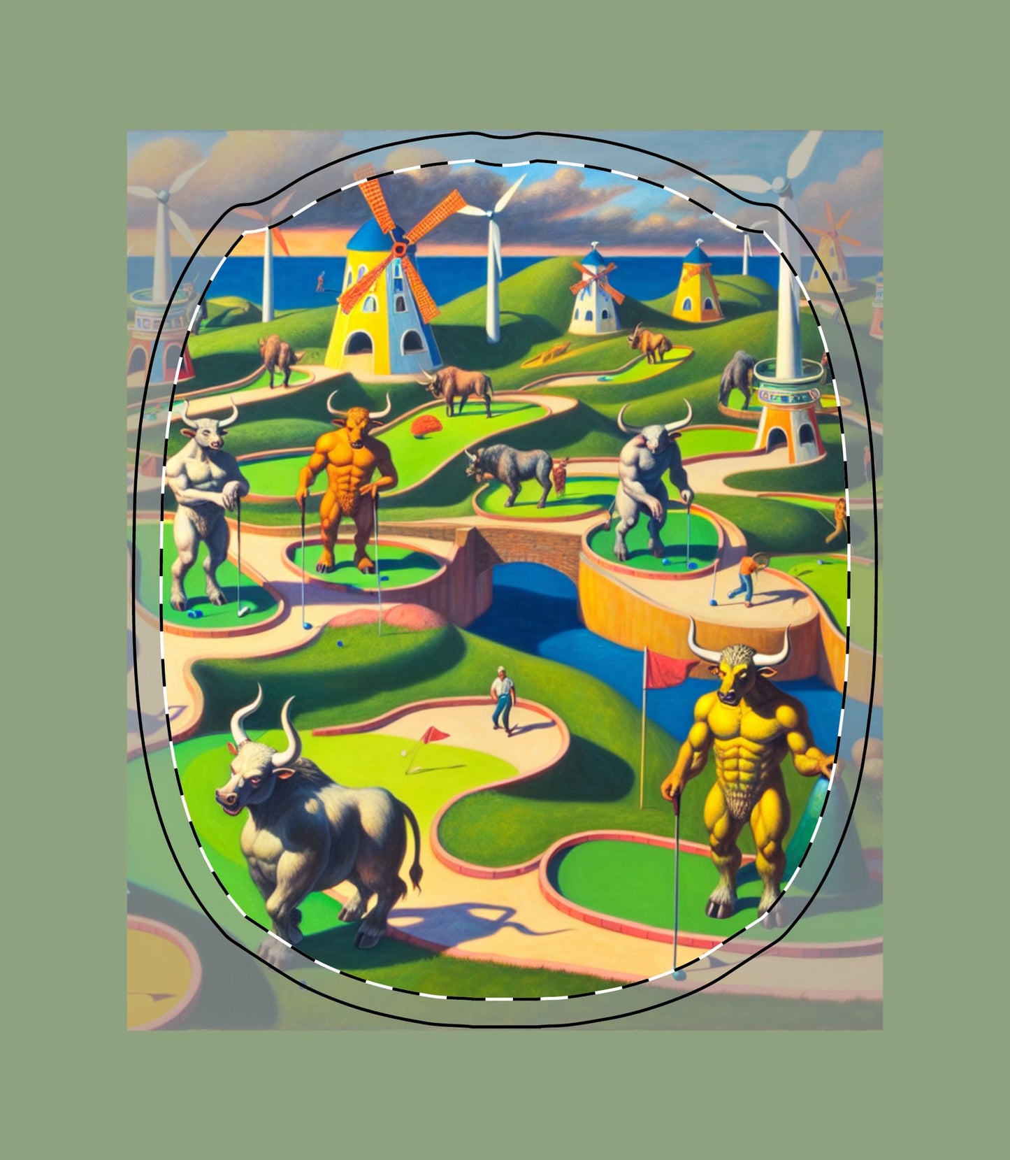 Mini-taur Golf AirPod Max Case