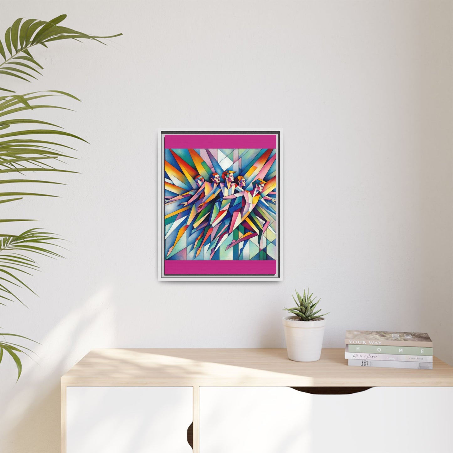 Picasso's Pixies Canvas, Framed (Multi-color)