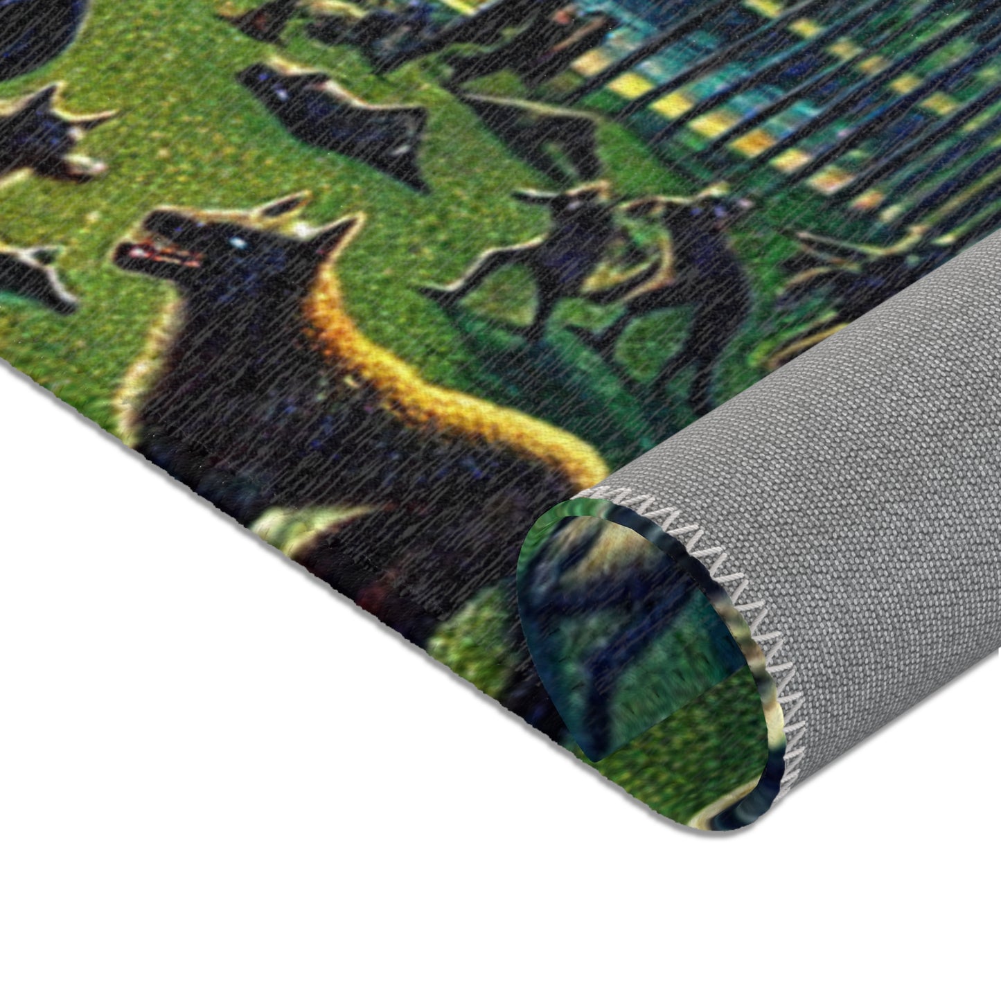 Werewolves at the Waterfront Area Rug - HORIZONTAL