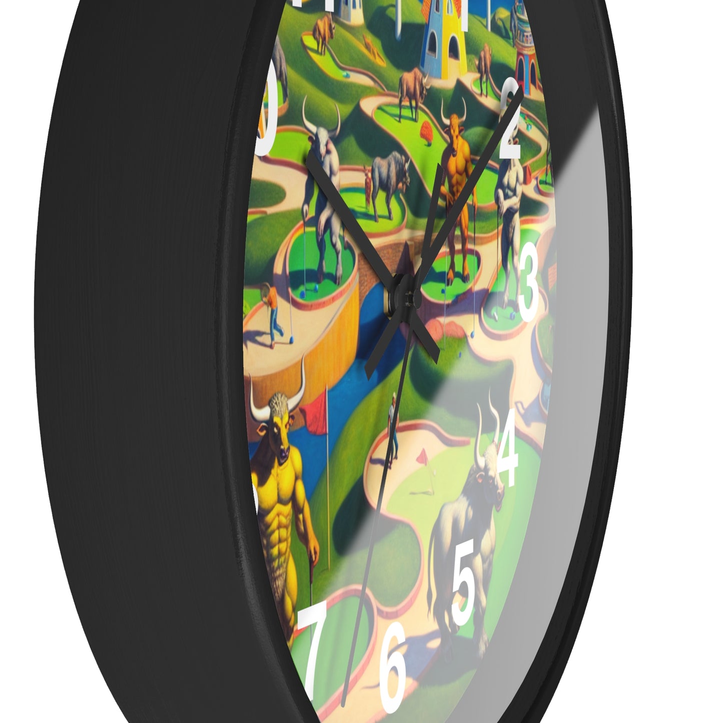 Mini-taur Golf Wall Clock