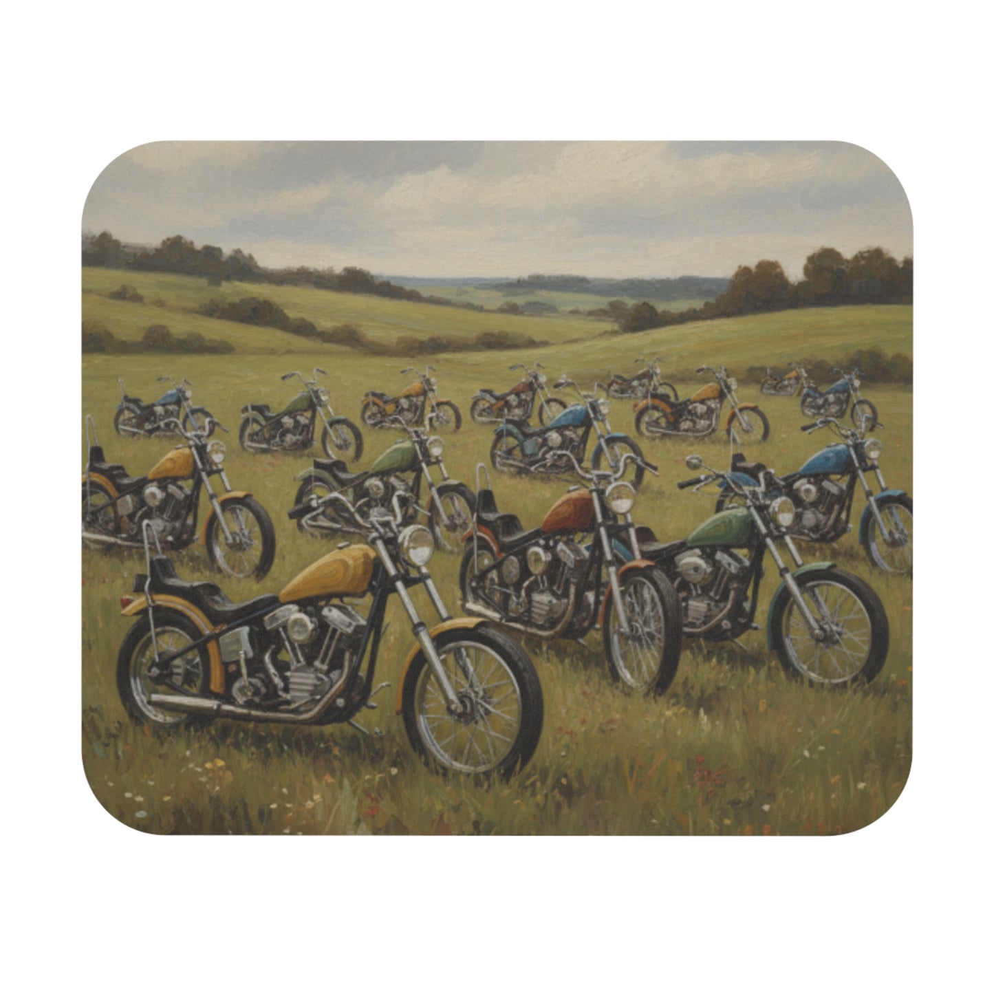 Wild Motorcycles Mouse Pad