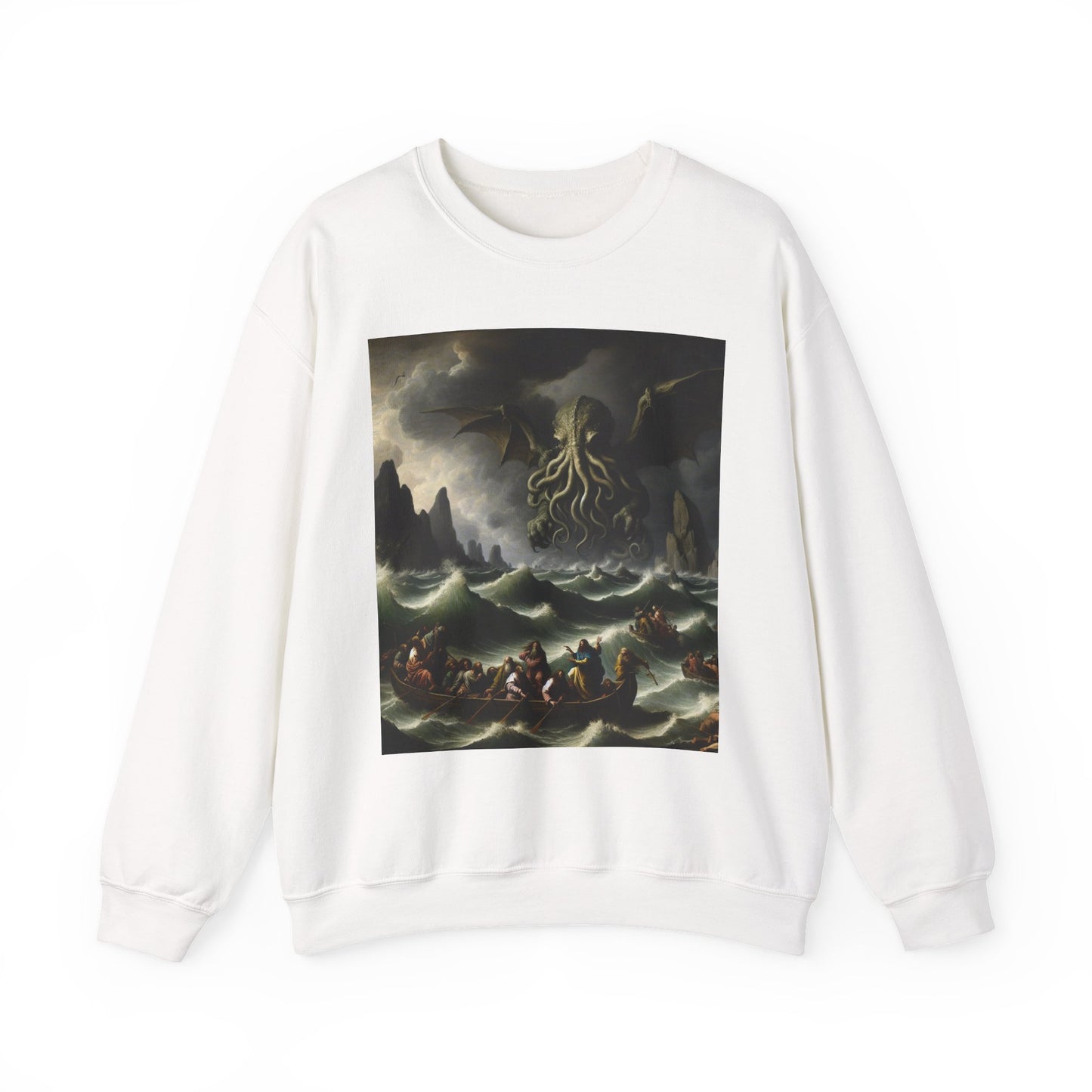 Cthulhu in the Storm Crewneck Sweatshirt