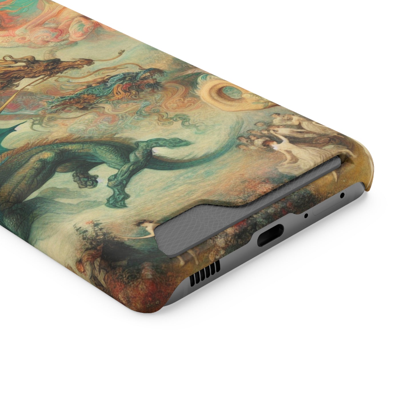Degas Dreams of Dragons Phone Case with Card Holder - GALAXY