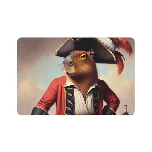 Captain Capybara Pet Food Mat