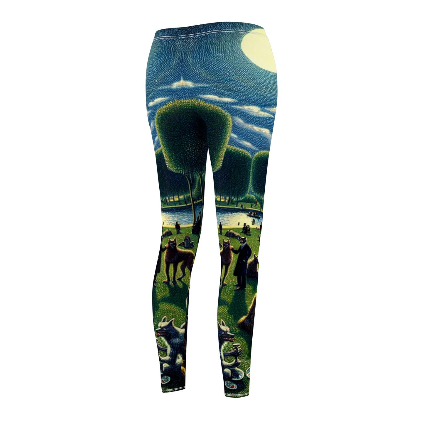 Werewolves at the Waterfront Cut & Sew Casual Leggings