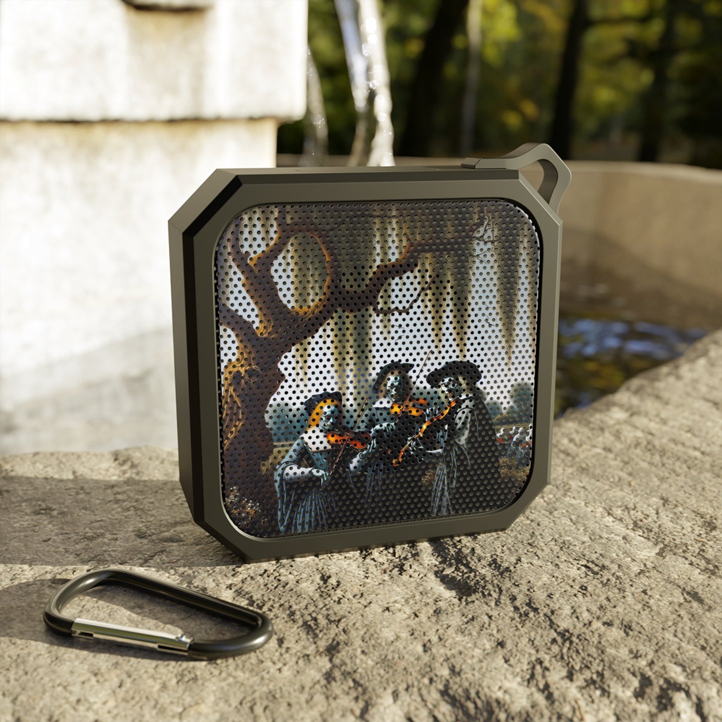 Outdoor Bluetooth Speaker with Vermeer's Vampire Violinists Design