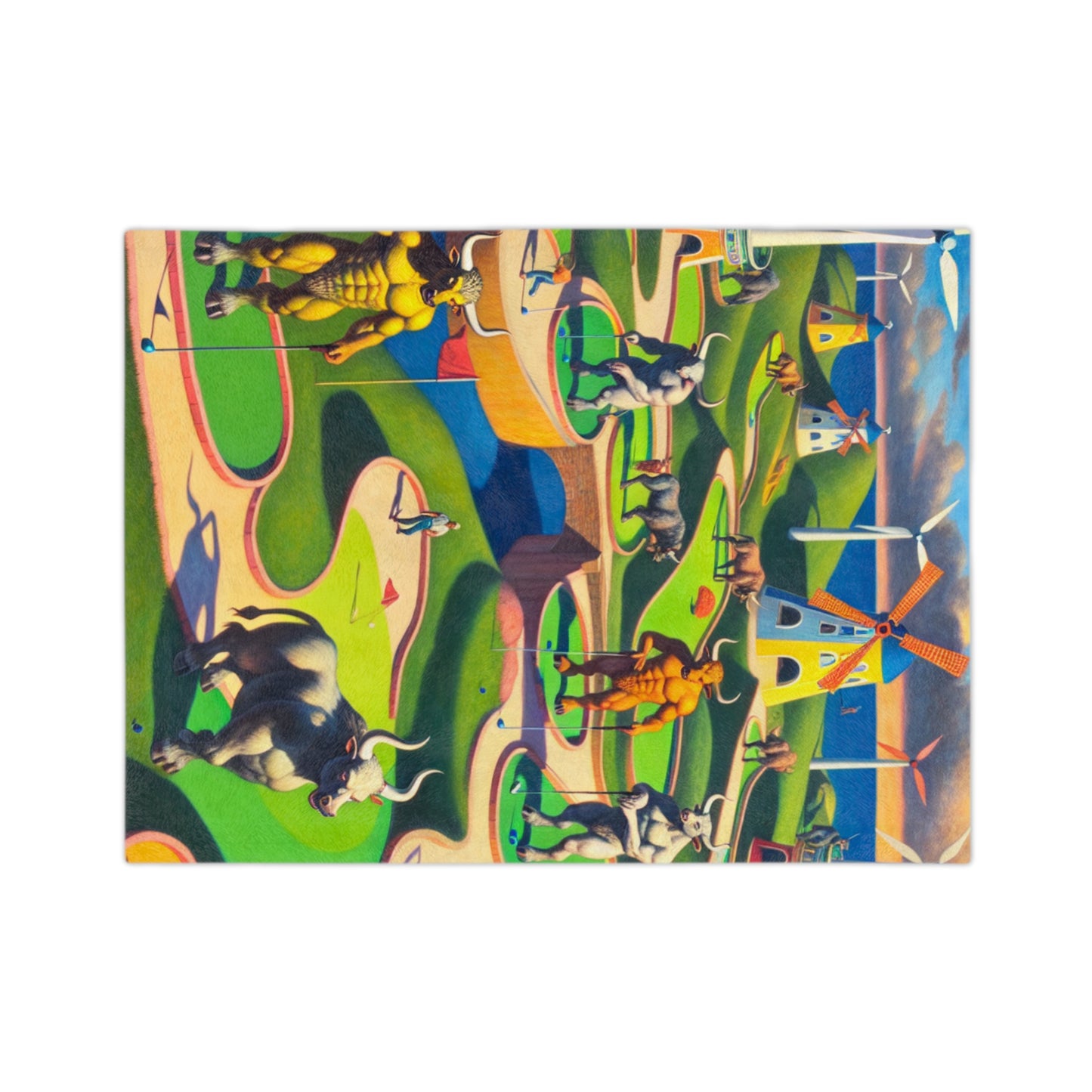 Mini-taur Golf Velveteen Microfiber Blanket