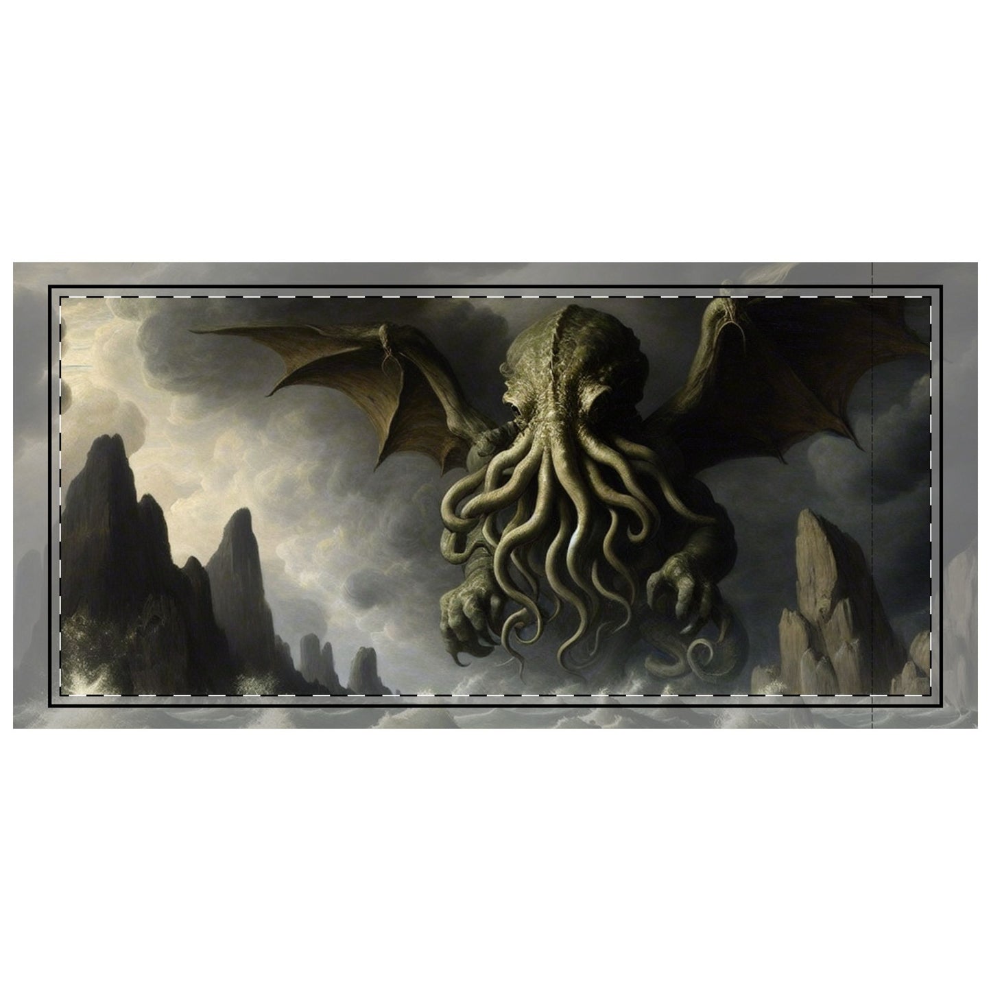 Cthulhu in the Storm Microfiber Pillowcase