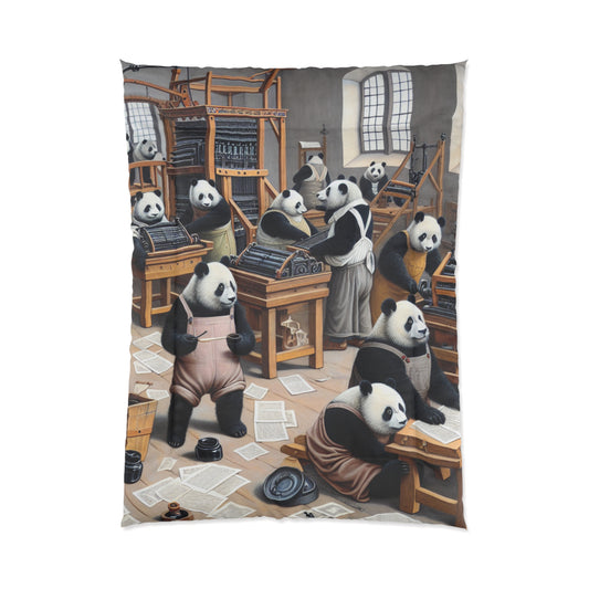 Printing Pandamonium Comforter