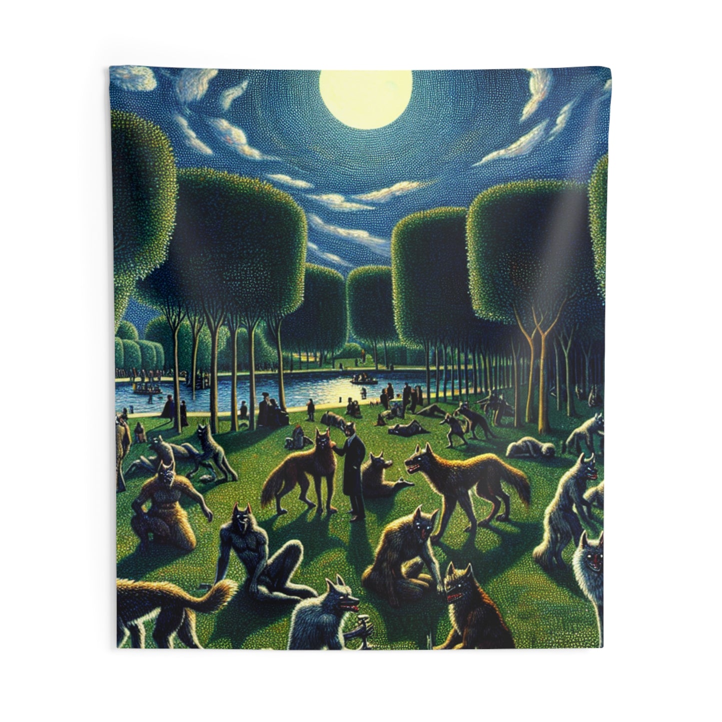 Werewolves at the Waterfront Wall Tapestry
