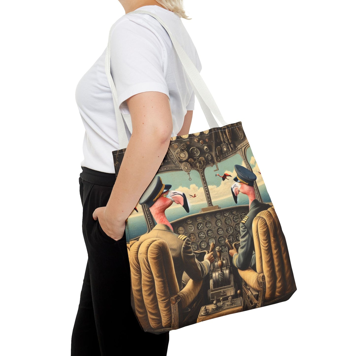 Flamingo Flight Deck Tote Bag