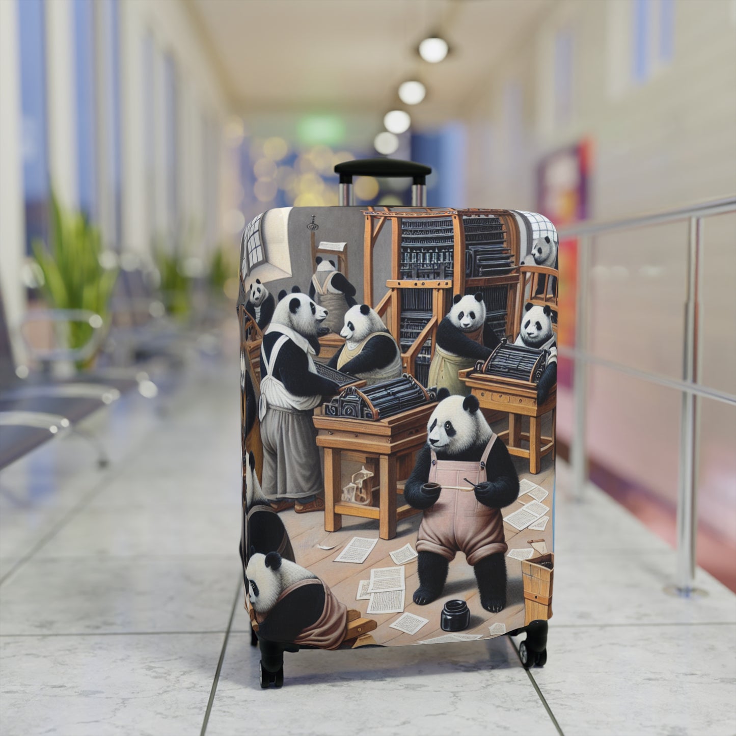Printing Pandamonium Luggage Cover