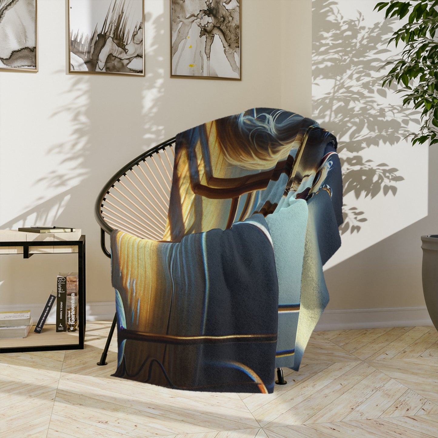 Unicorn Unplugged Velveteen Microfiber Blanket