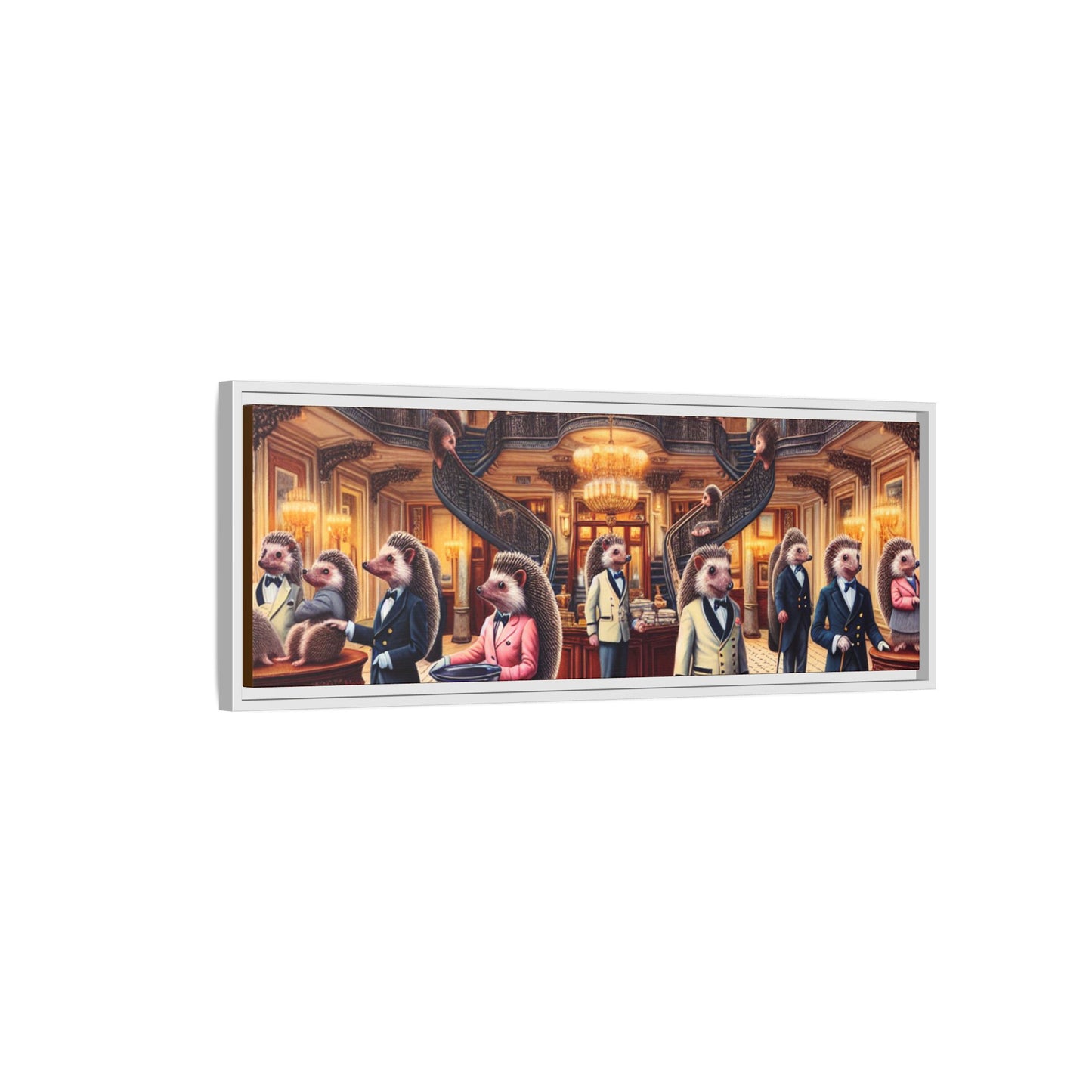 Hedgehog Hotel Canvas, Framed (Multi-color)