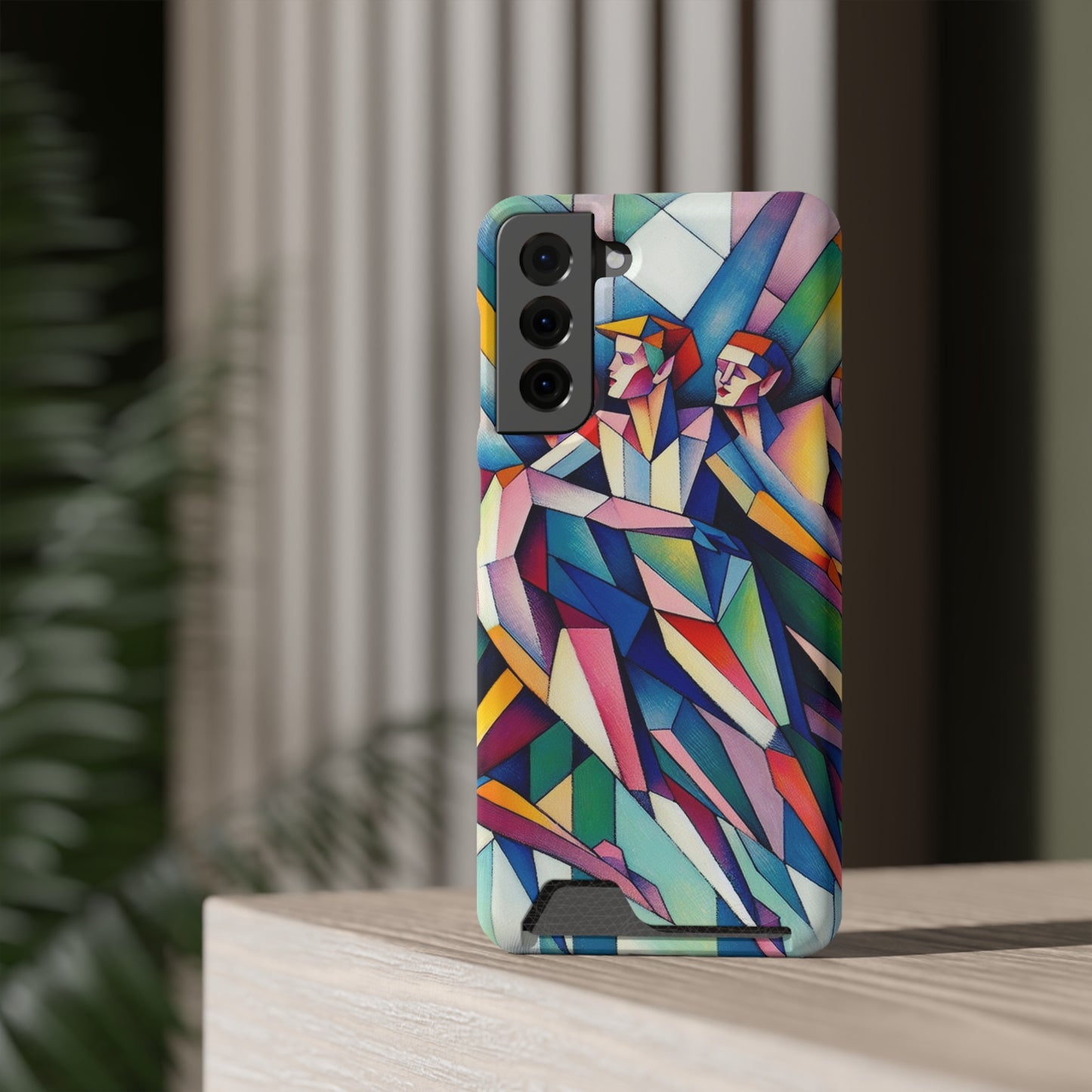 Picasso's Pixies Phone Case with Card Holder - GALAXY