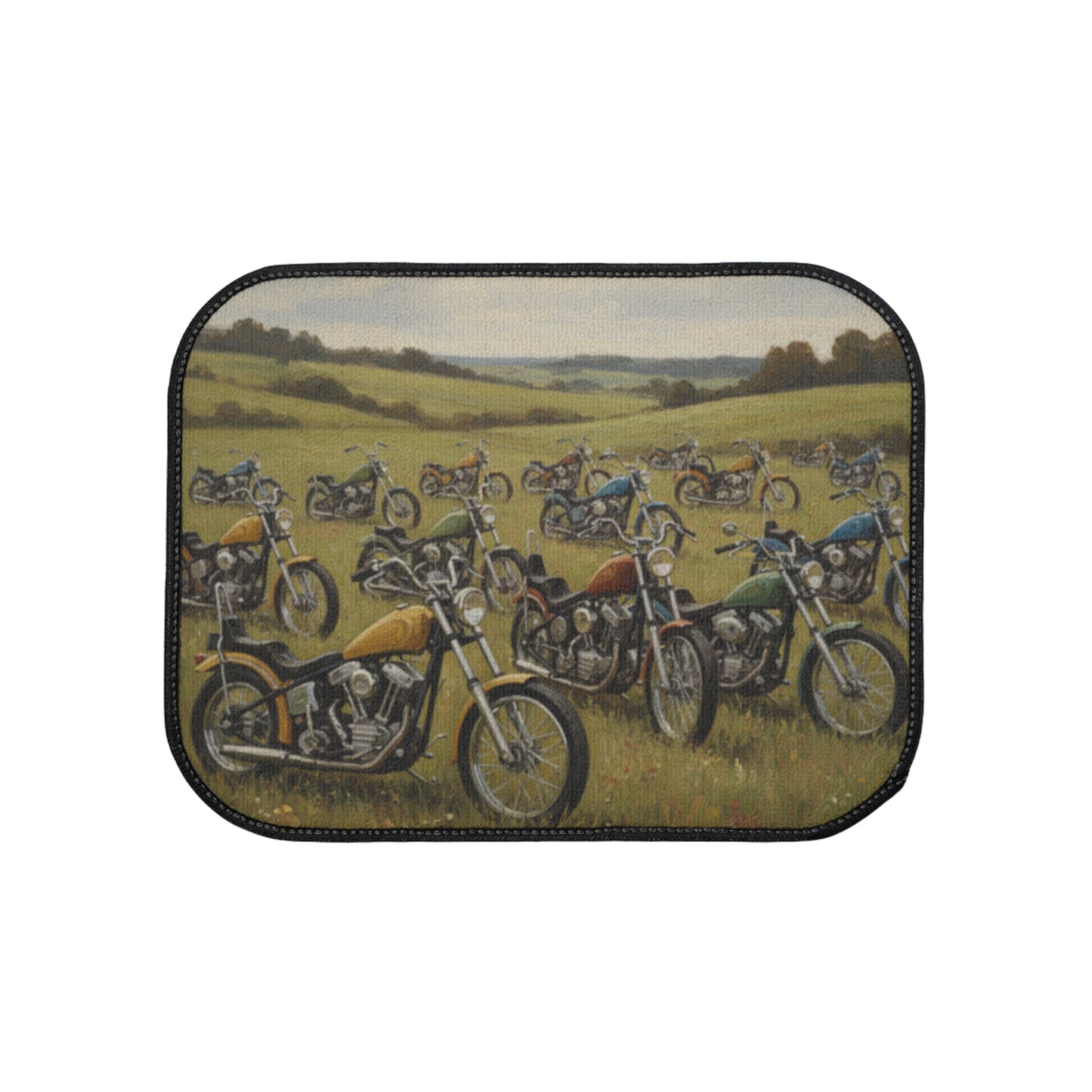 Wild Motorcycles Car Floor Mat