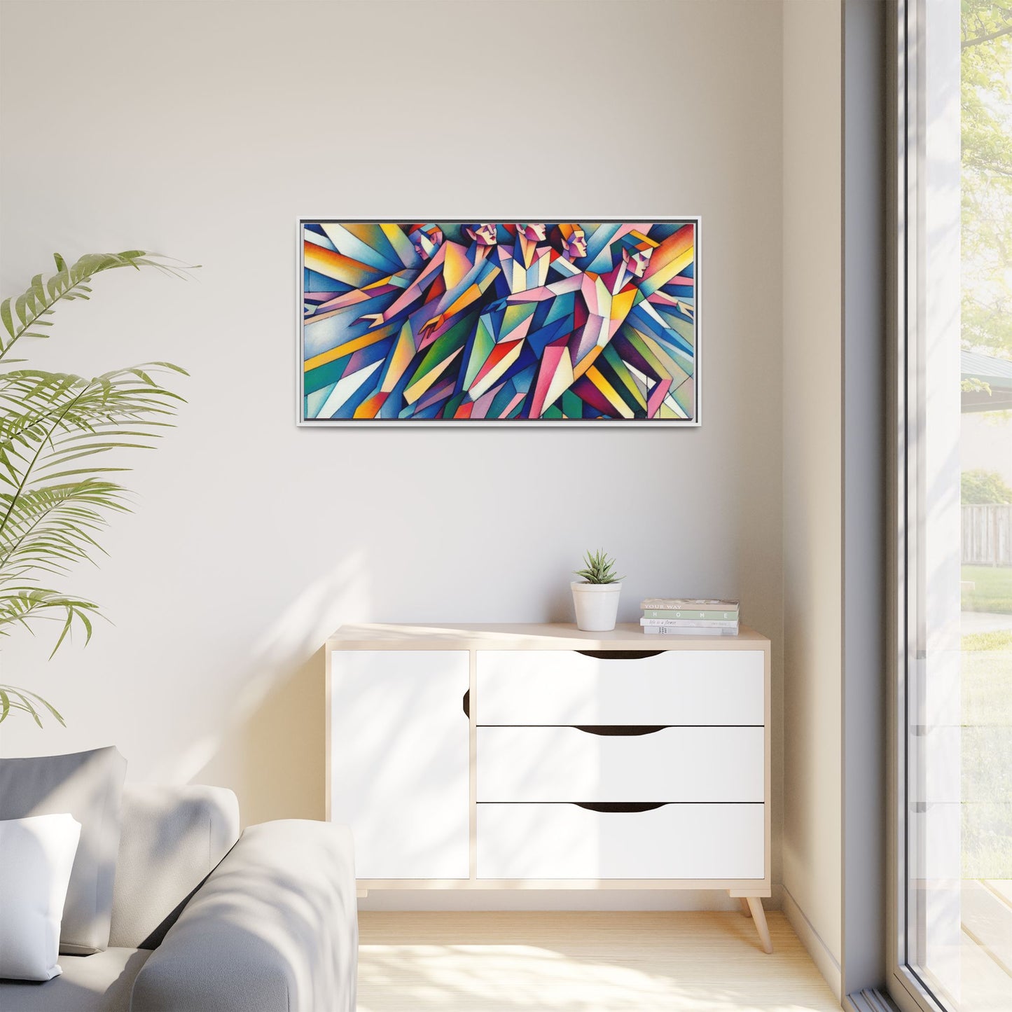 Picasso's Pixies Canvas, Framed (Multi-color)