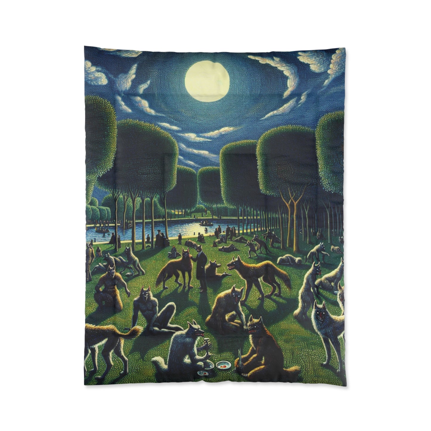 Werewolves at the Waterfront Comforter