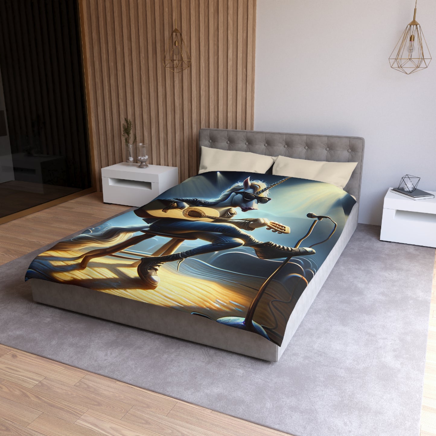 Unicorn Unplugged Microfiber Duvet Cover