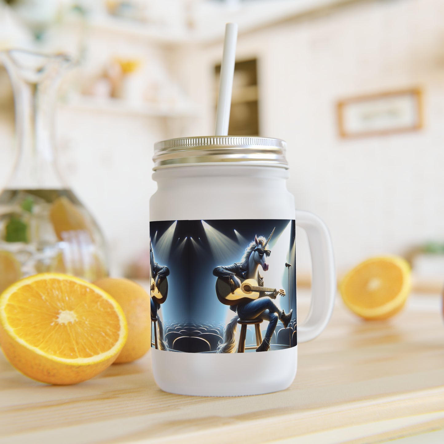 Unicorn Unplugged Mason Jar Tumbler