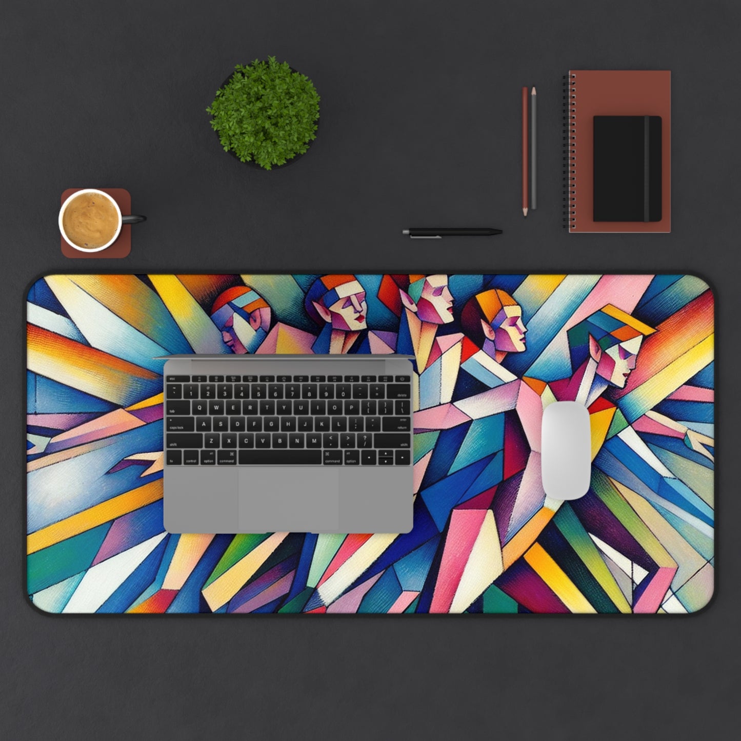 Picasso's Pixies Desk Mat