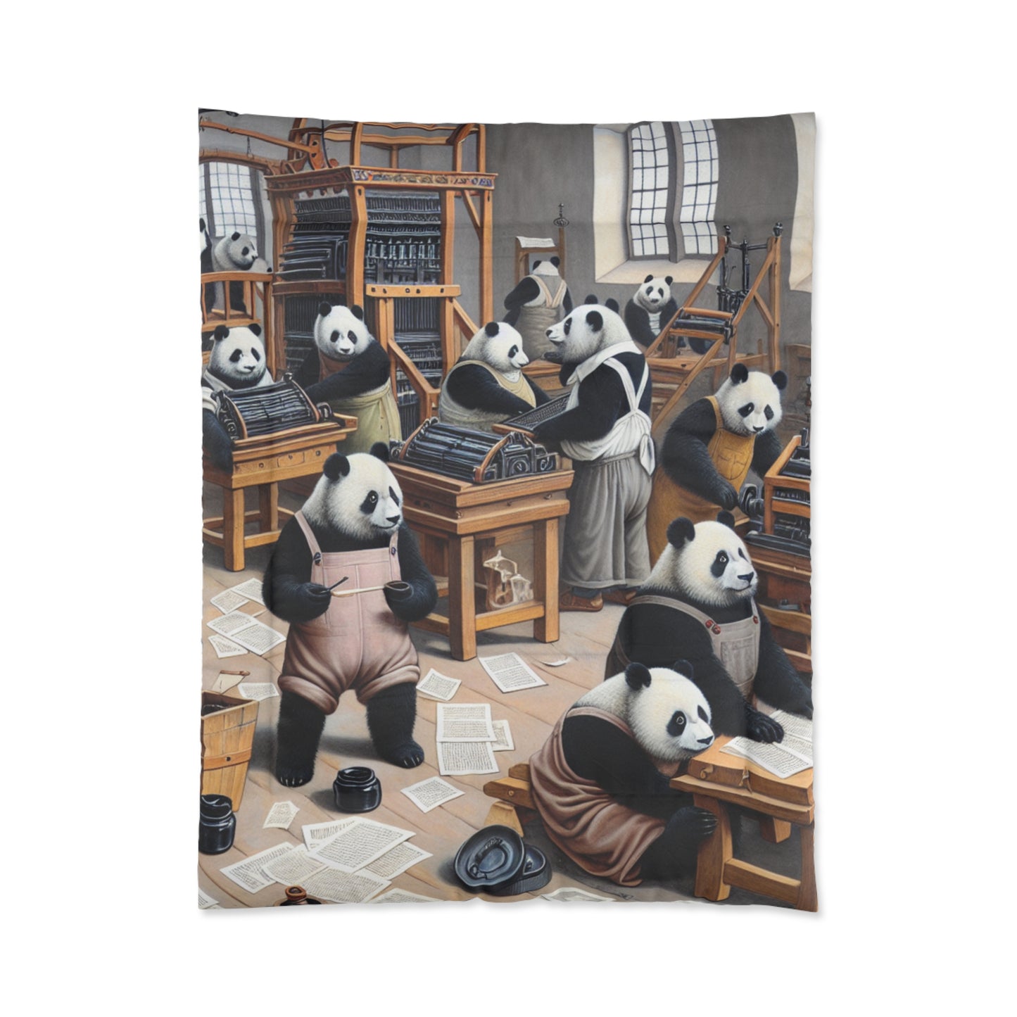 Printing Pandamonium Comforter