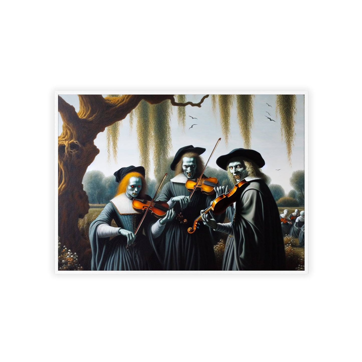 Framed Vermeer's Vampire Violinists Poster