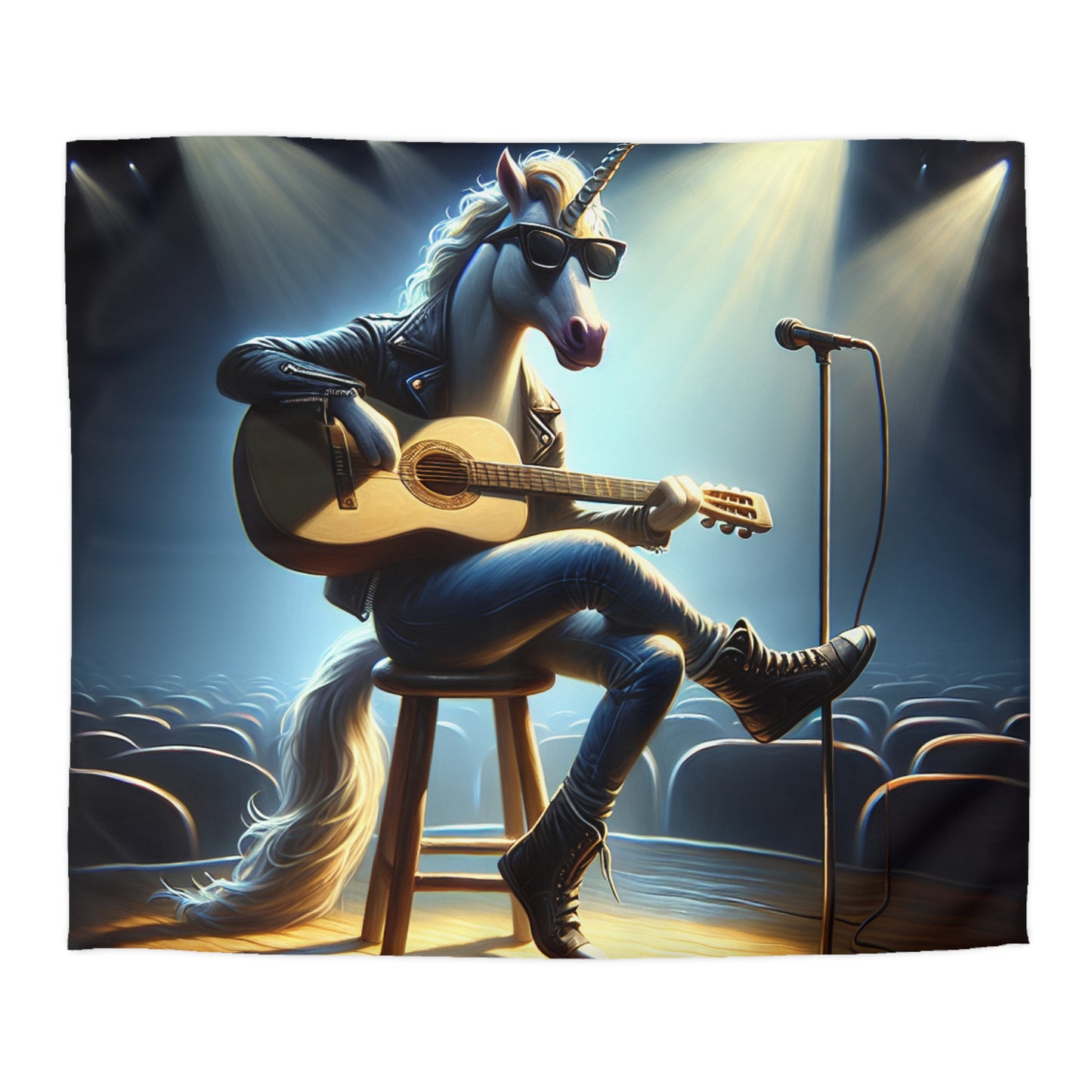 Unicorn Unplugged Microfiber Duvet Cover