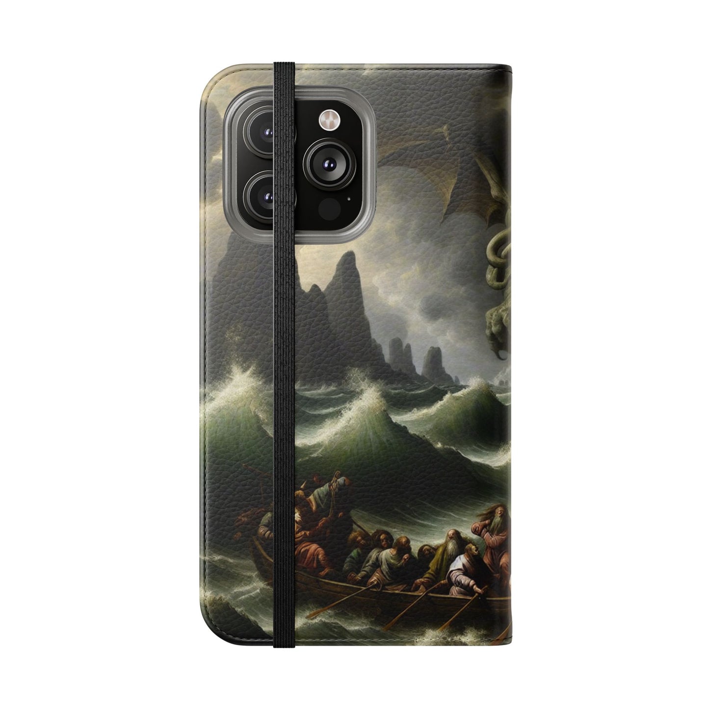 Cthulhu in the Storm Flip Cases for iPhones