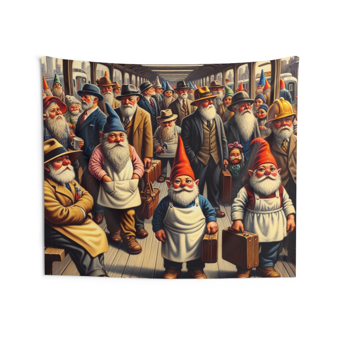 The Gnome-mute Home Wall Tapestry