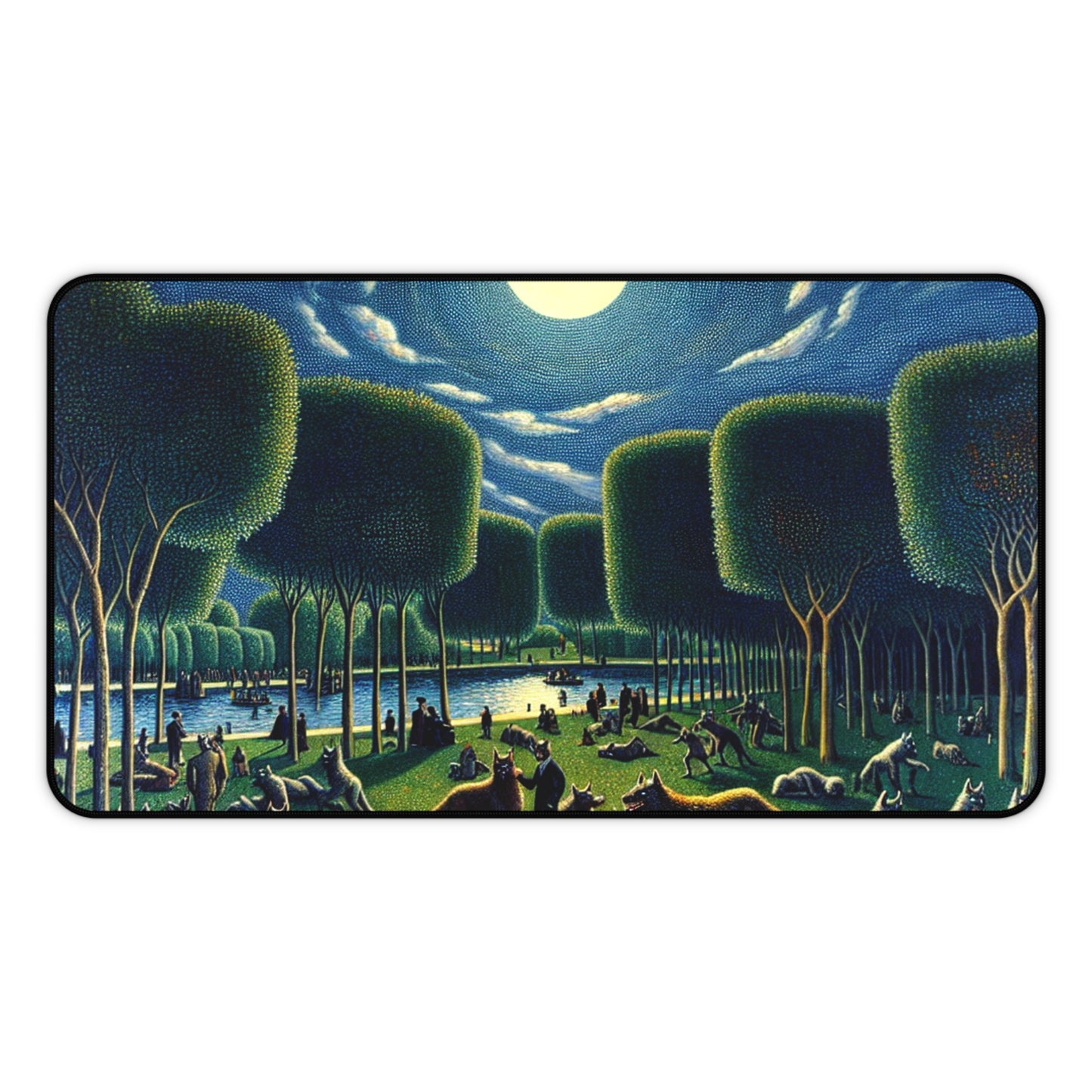 Werewolves at the Waterfront Desk Mat