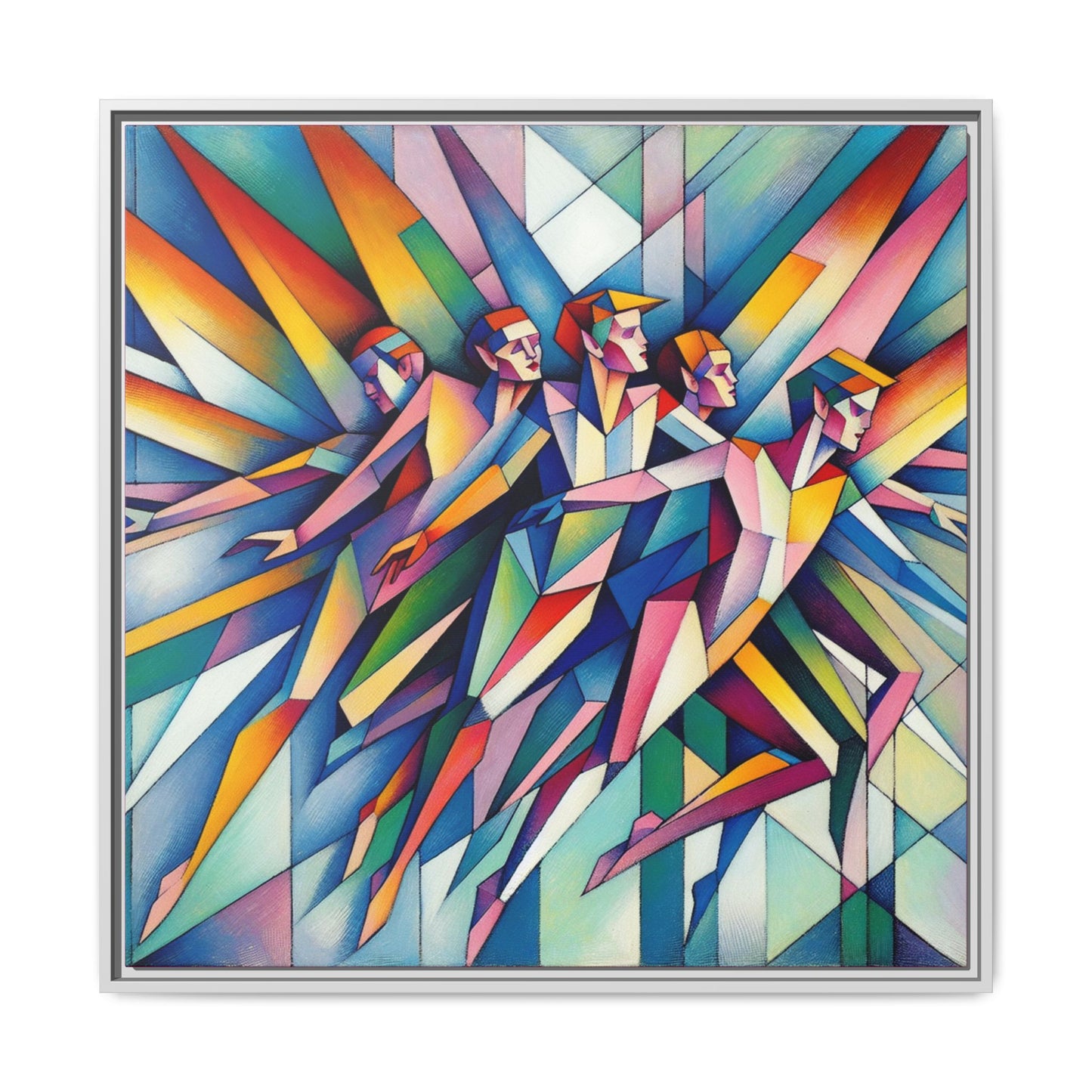 Picasso's Pixies Canvas, Framed (Multi-color)