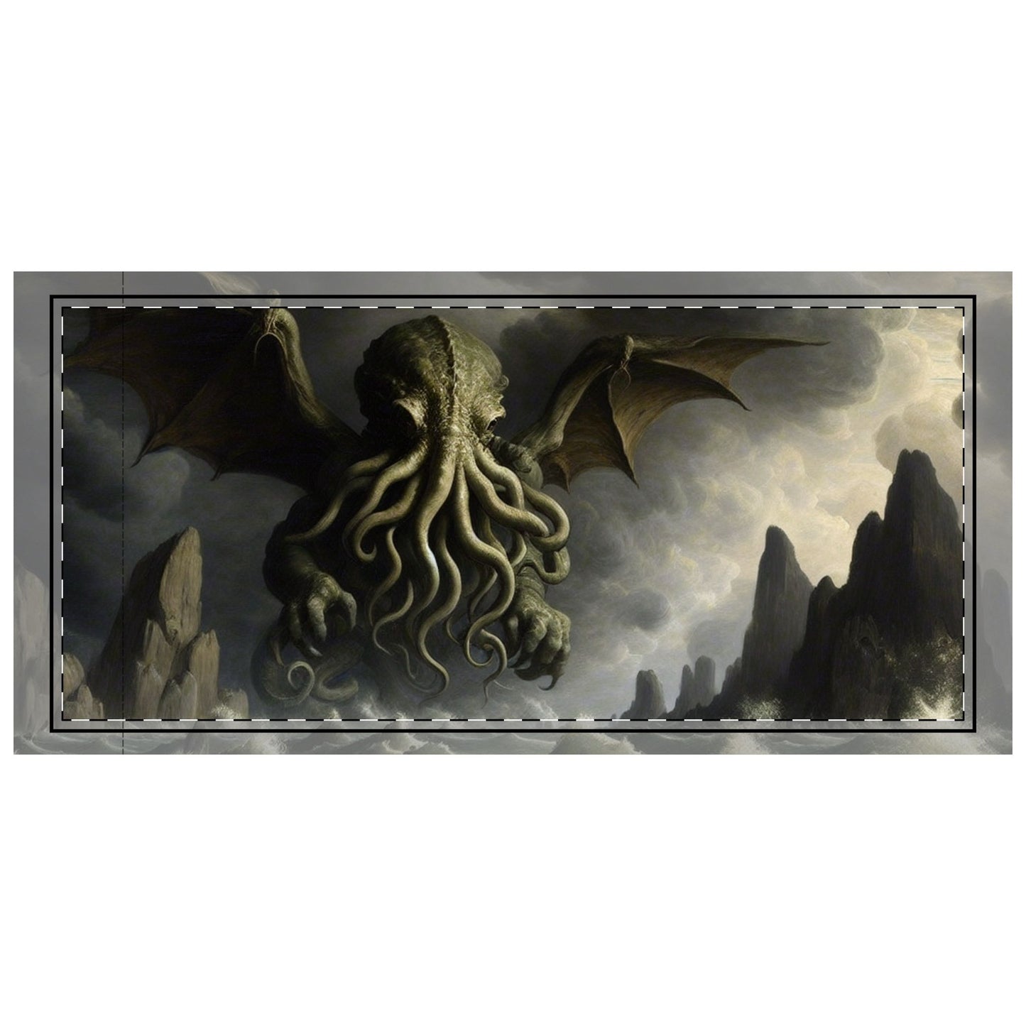 Cthulhu in the Storm Microfiber Pillowcase