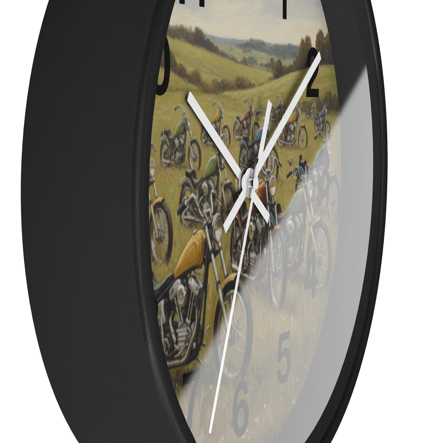 Wild Motorcycles Wall Clock