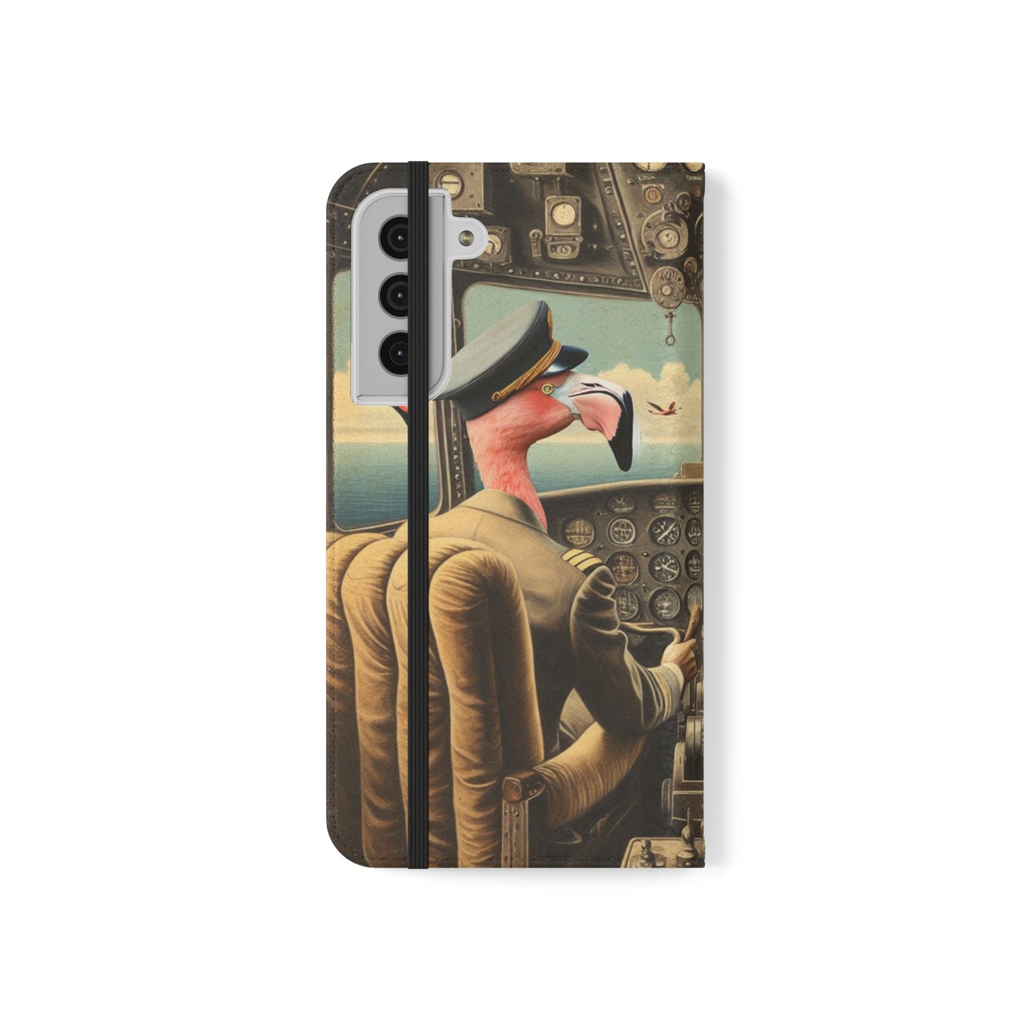 Flamingo Flight Deck Flip Case - iPhone/Galaxy