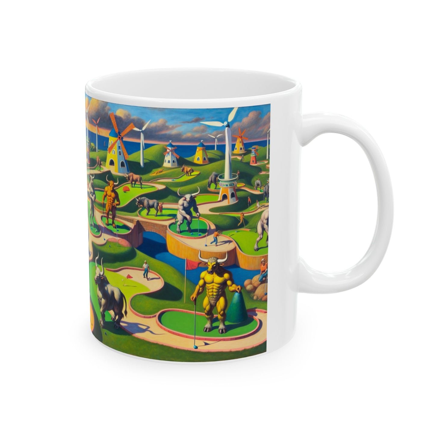 Mini-taur Golf Ceramic Mug