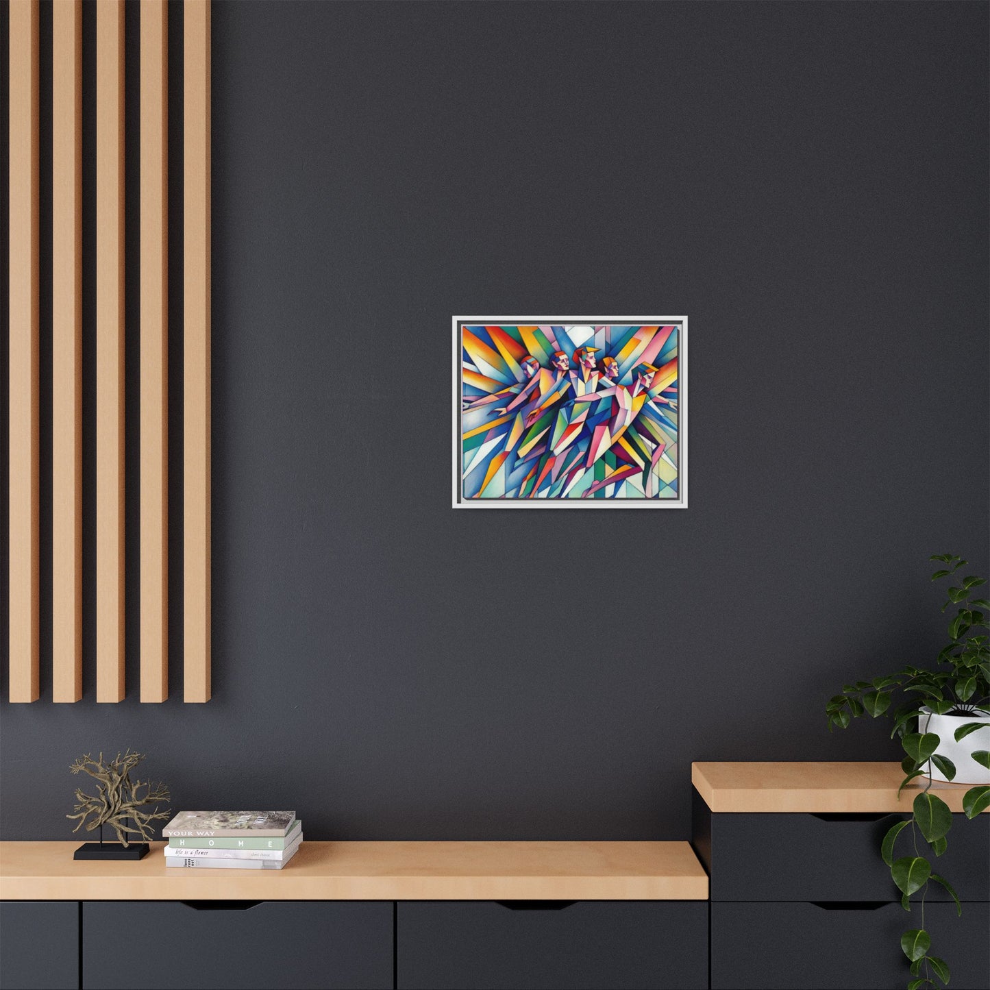 Picasso's Pixies Canvas, Framed (Multi-color)