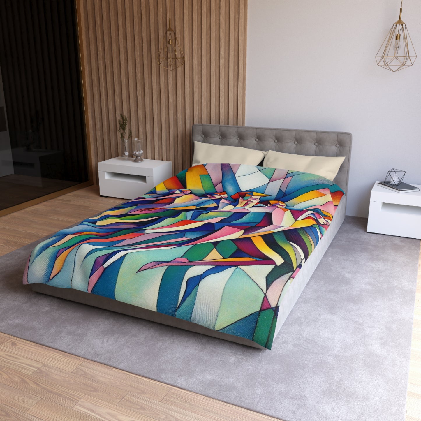 Picasso's Pixies Microfiber Duvet Cover