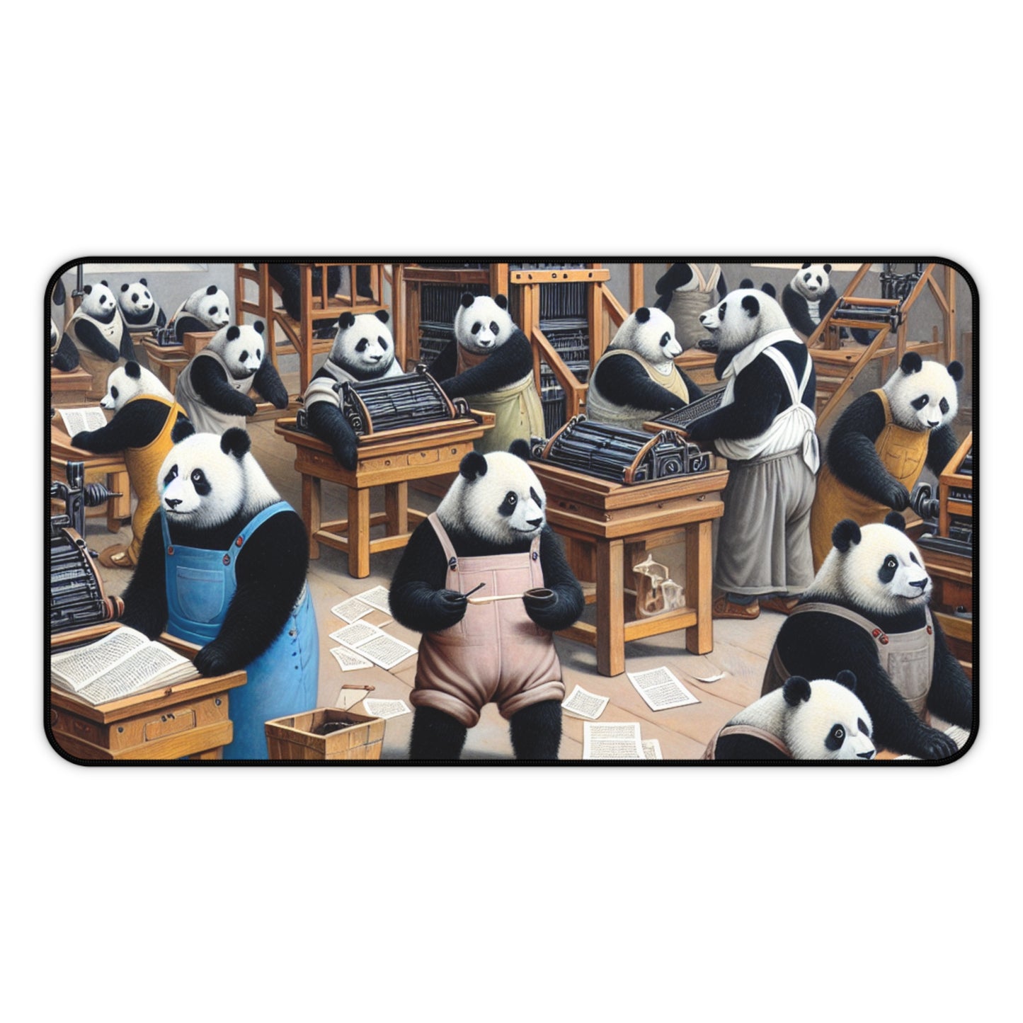 Printing Pandamonium Desk Mat