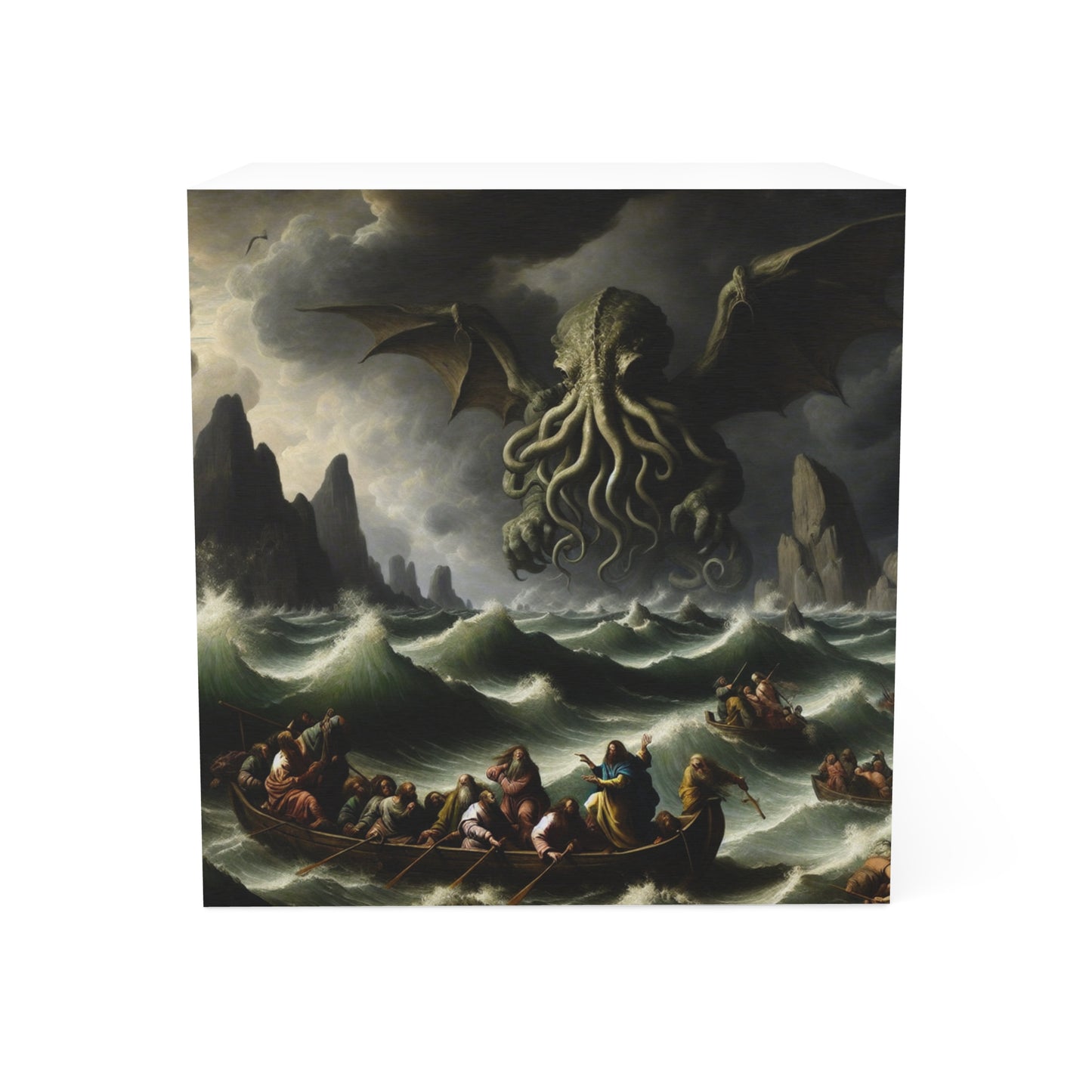 Cthulhu in the Storm Post It Note Cube