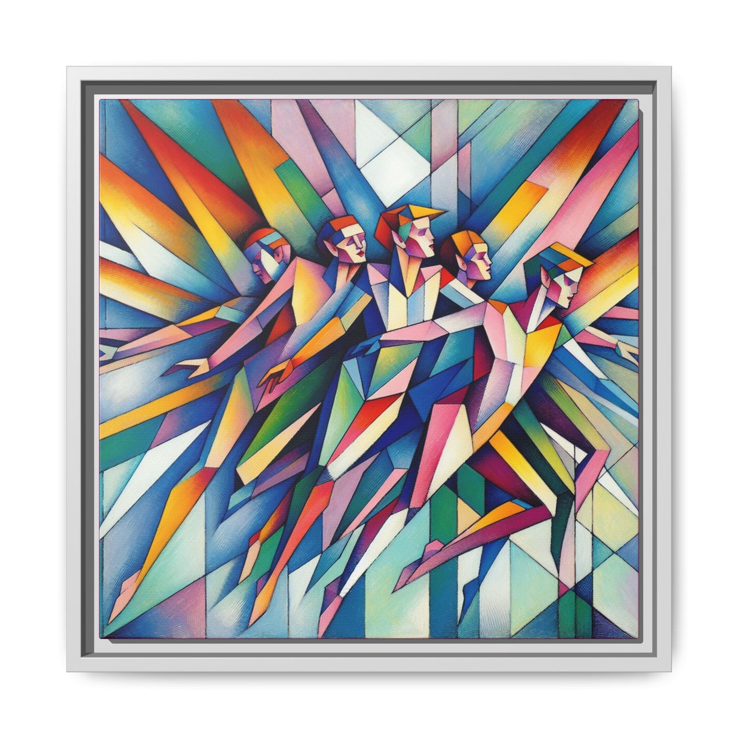 Picasso's Pixies Canvas, Framed (Multi-color)